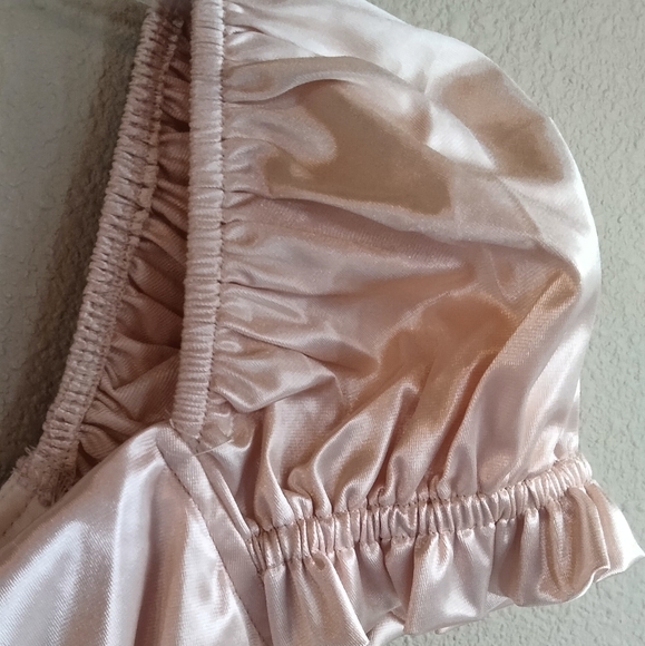 NWT Lulu's size small shirt Satin Corset With Ruffle Sleeves - Picture 9 of 9